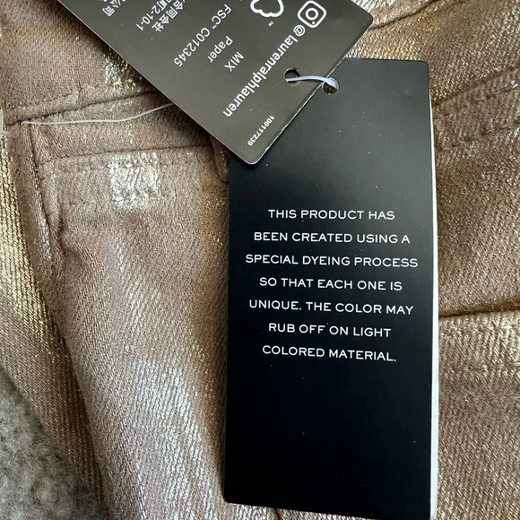 Ralph Lauren Metallic High-Rise Stretch Straight Ankle Jean - Picture 12 of 14